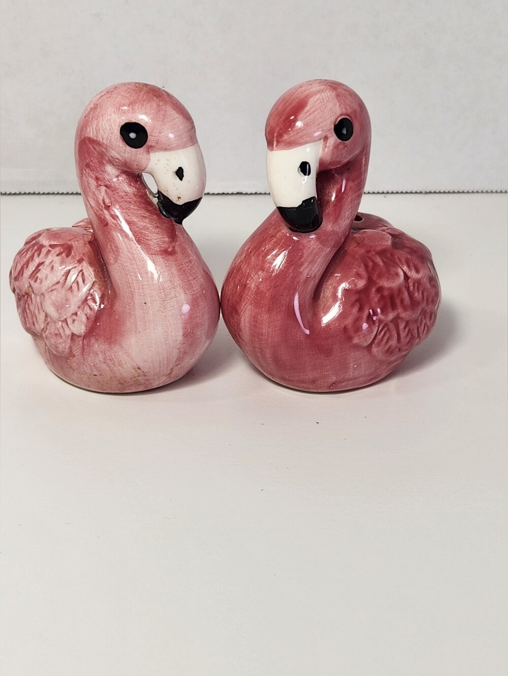 Pink Flamingo Ceramic Salt & Pepper Shakers Set of 2 Kitchen Decor With Stoppers